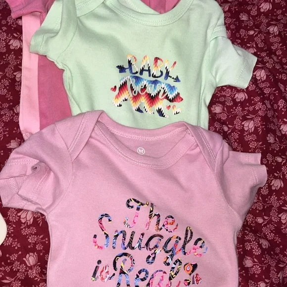 New four Honest Baby onesies New never worn, hand pressed hand created - Picture 3 of 16